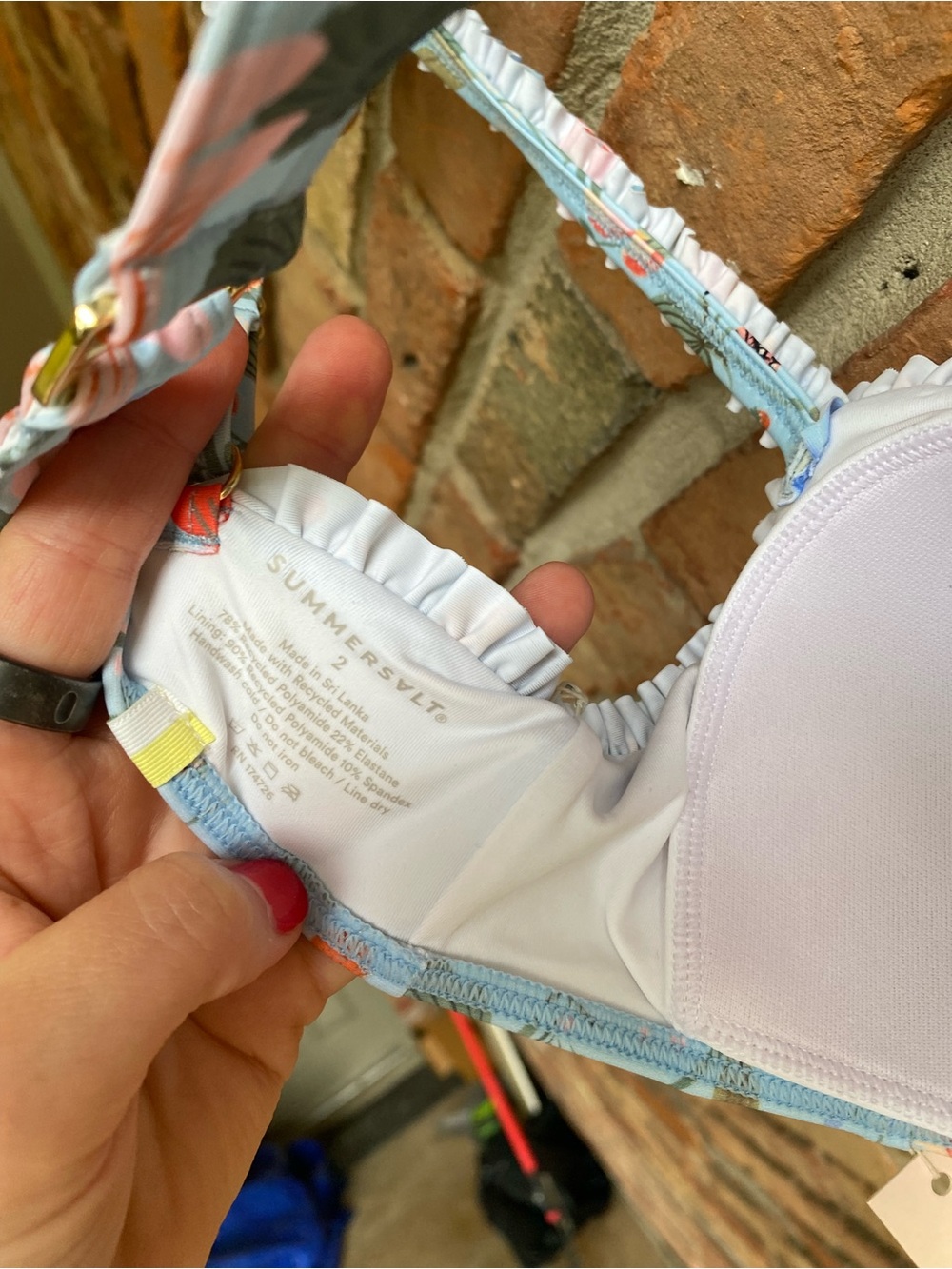 Summersalt x Rifle Paper Co. bikini, Strawberry Fields - Size 2 - BWT - Picture 9 of 9